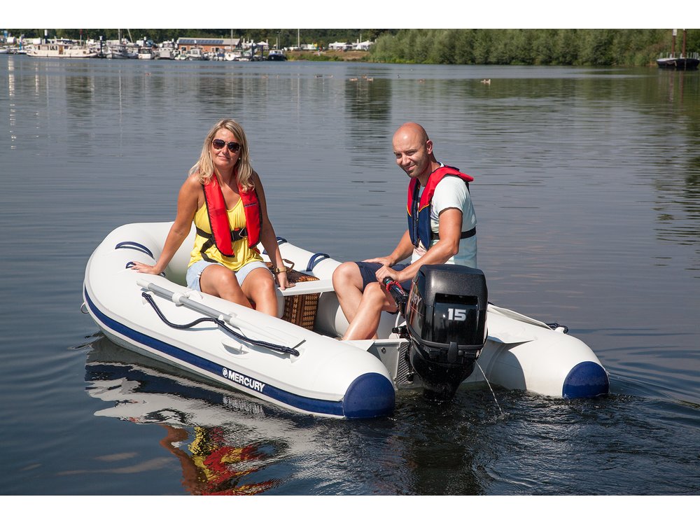 Schlauchboot weiss 3,0m Quicksilver Quicksilver Schlauchboote weiß & motorisierbar 300cm mit bis Schlauchboot | bzw. Airdeck 15PS Luftboden Schlauchboot | Mercury Luft