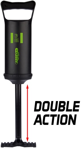 Handpumpe Double Action 2x 0.7L Doppelhub Luftpumpe Inkl. Schlauch
