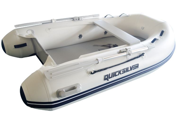Schlauchboot weiss 3,0m Quicksilver Airdeck & Schlauchboote Luft- bis Mercury | motorisierbar Schlauchboot | Schlauchboot 15PS 300cm mit weiß Luftboden Quicksilver bzw