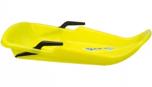 Gelber Schlitten Kunststoffschlitten Twister Maximalbelastung bis 50Kg