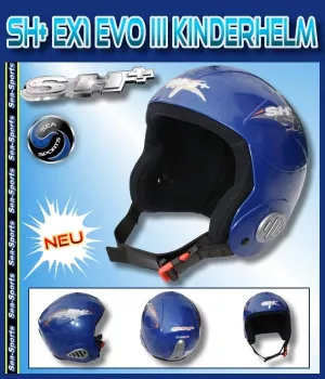 SHplus EX1 EVO III Ski- und Snowboardhelm für Kinder und Jugendliche Wintersportler Einzelstücke Auslaufmodell Farbe: Blau