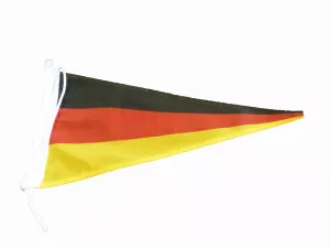 DeutschlandWimpel Deutschlandflagge für Flaggenstock von Klepper (Lieferung nur Wimpel) DE