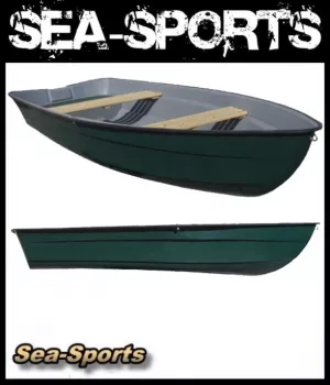grünes 340 Basic Standard WWD Fishhunter Ruderboot Angelboot Beiboot Fischhunter Ruder und Gabeln nicht im Umfang, gern gegen Aufpreis