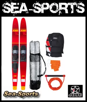 Wasserski WasserskiSet Jobe Allegre Combo Skis Package 67 inch Red Rot Auslaufmodell Einzelstück