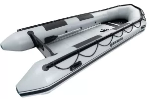 Lagerboot Schlauchboot Quicksilver 470 Heavy Duty Sport mittelgrau PVC mit Aluminium Boden 4,70m 110kg max.60PS Langschaft