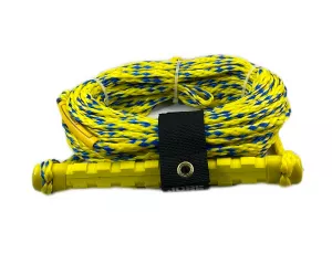 Wasserskidreieck Wasserskihantel Wakboardhantel Jobe Kick Off Rope 60ft 11Zoll  Leine Wasserski & Wakeboard Ropes Handle gelb-blau