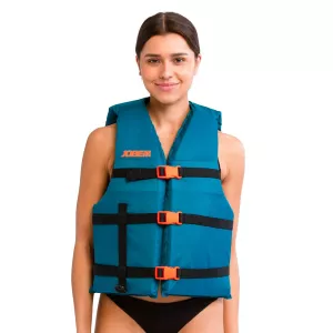 Jobe Teal-blaue Schwimmweste passend für ca. Größen S-XL Promo Vest Universal Teal-Blau für Wassersport 