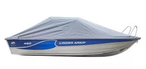 Abdeckplane Persenning Standard für Linder Aluboote 460 Arkip Blau max. 40kmh Linder Artikelnummer 302461 302.461 aktuell grau Farbe kann variieren