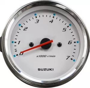 Drehzahlmesser Suzuki Tachometer Monitor Weiss max.45knoten DF8-DF300 DT25-30 altern. 34200-93J31-000