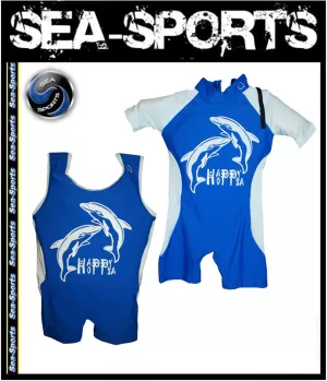 Kinder Schwimmlernanzug Jungen mit Auftriebspolstern UV-Schutz 50+ Happy Hoppsa