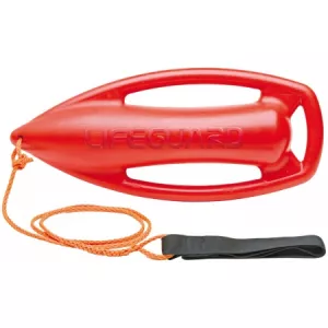 Schwimmboje orange aus Kunststoff mit Haltegriffen und Sorgleine Aquarius Lifewatch Rettungsboje Boje ähnlich der Baywatchboje + Umhängegurt nicht Baywatch