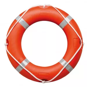 Oranger Rettungsring OHNE Leine SOLAS mit Reflexstreifen GA2330 2,7kg Innnendurchm. 44cm Außendurchm. 750mm Schwimmring CE-konform nach SOLAS lauter Herstellerangabe