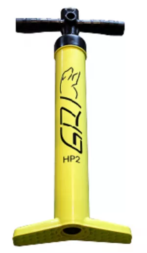 Bravo HP2 Luftpumpe Handpumpe mit Schlauch in gelb
